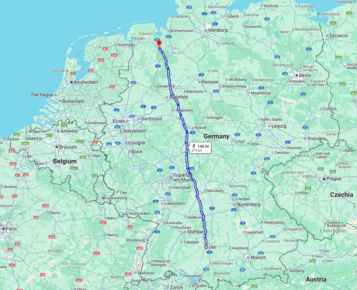 Anreise von Ulm Zu Oldenburg Über 