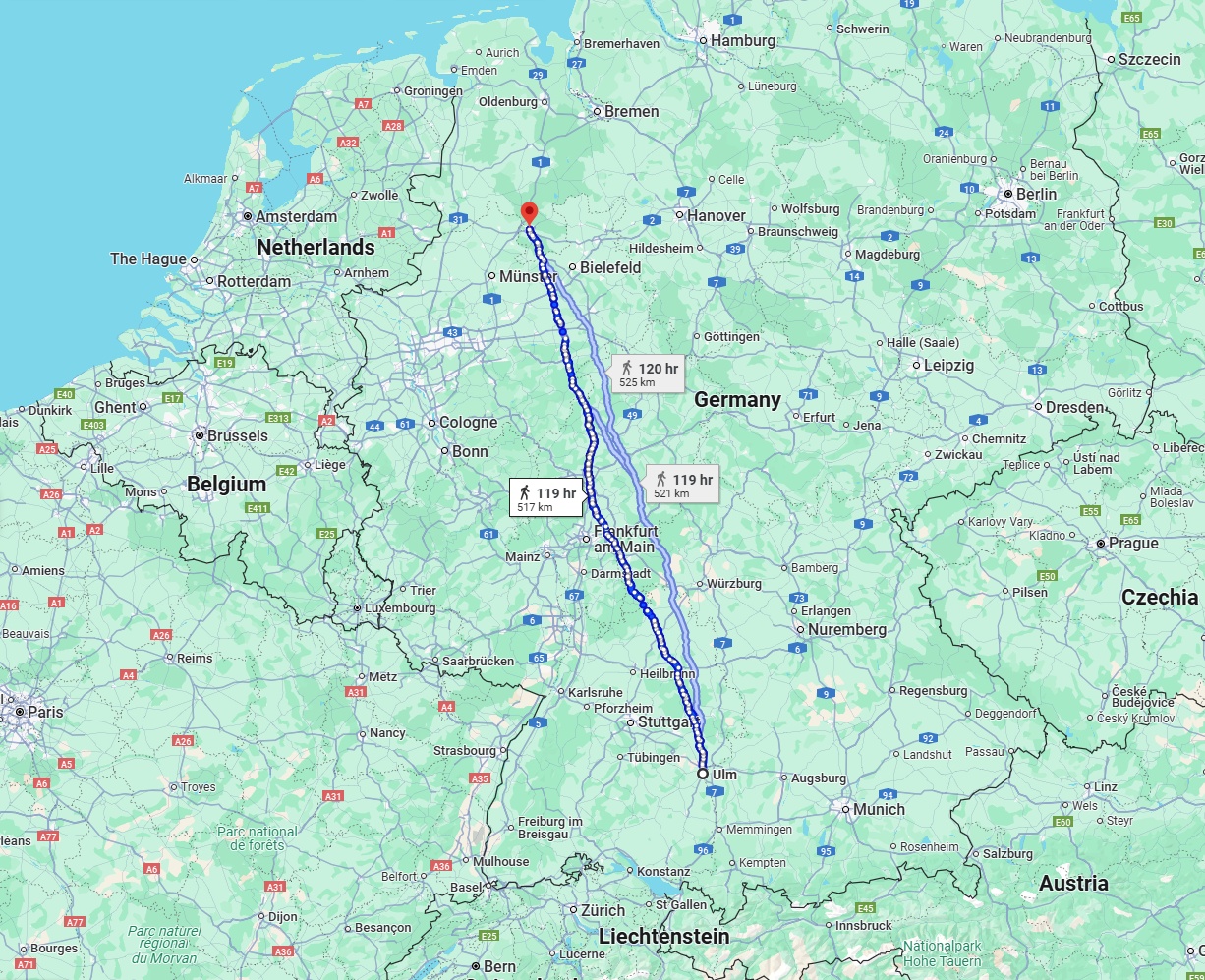 Anreise von Ulm Zu Osnabrück Über 