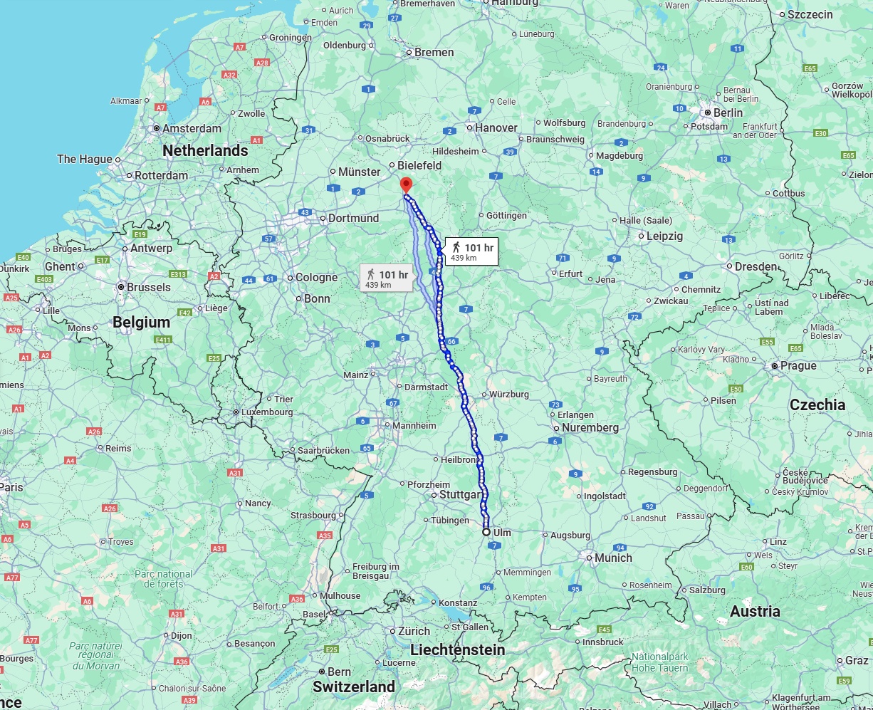Anreise von Ulm Zu Paderborn Über 