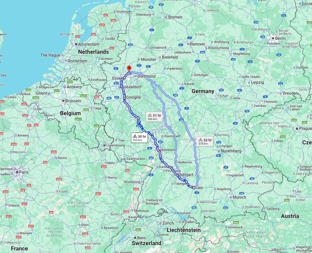 Anreise von Ulm Zu Recklinghausen Über 