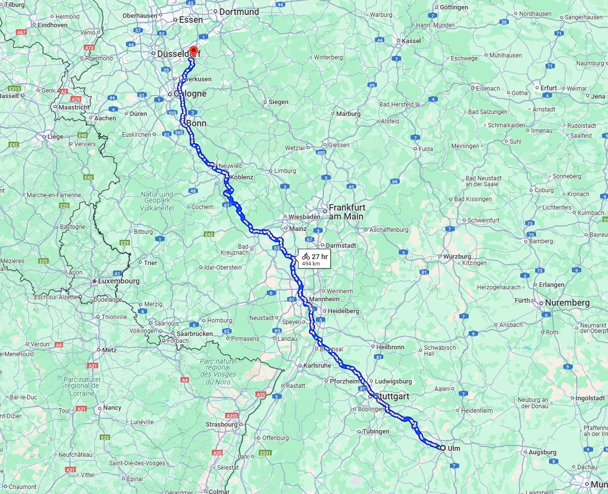Anreise von Ulm Zu Remscheid Über 