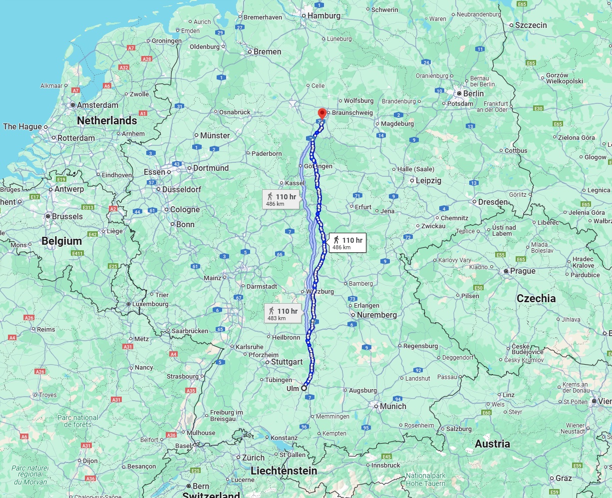Anreise von Ulm Zu Salzgitter Über 