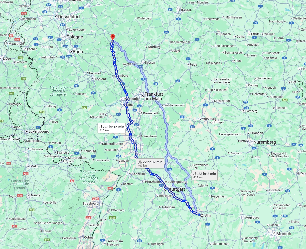 Anreise von Ulm Zu Siegen Über 