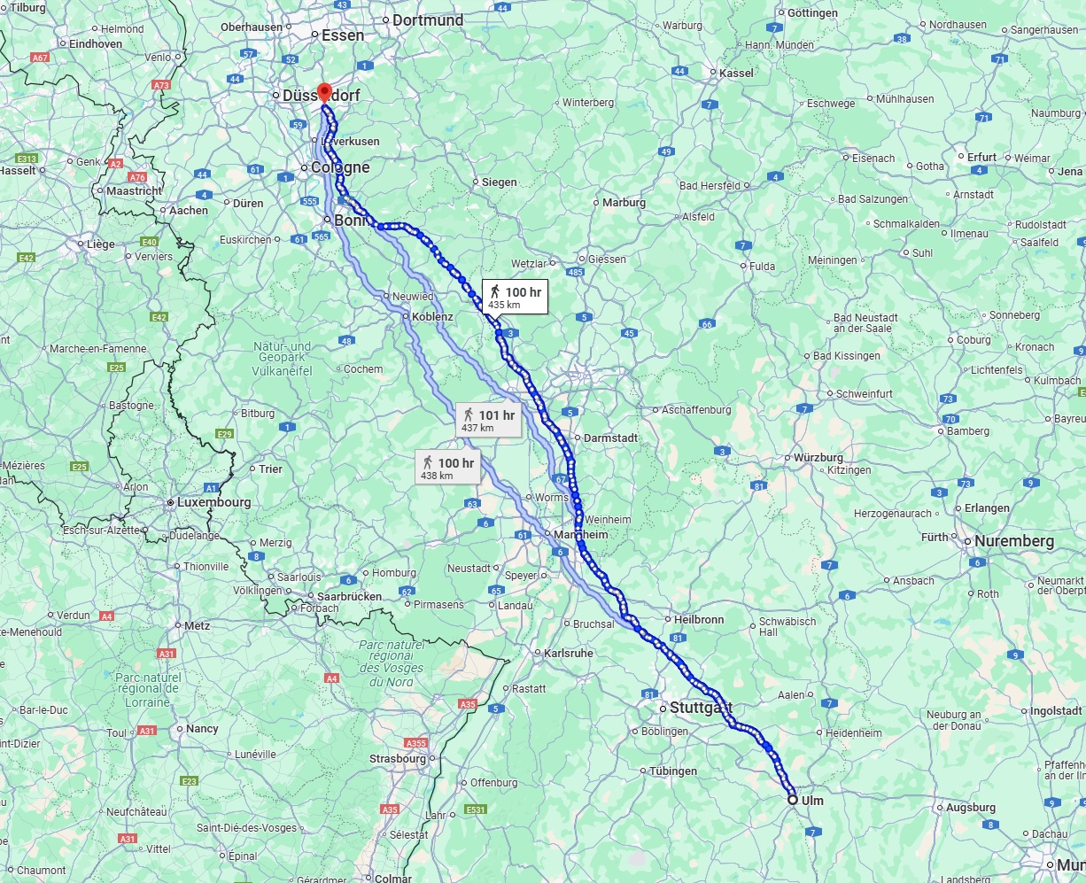 Anreise von Ulm Zu Solingen Über 
