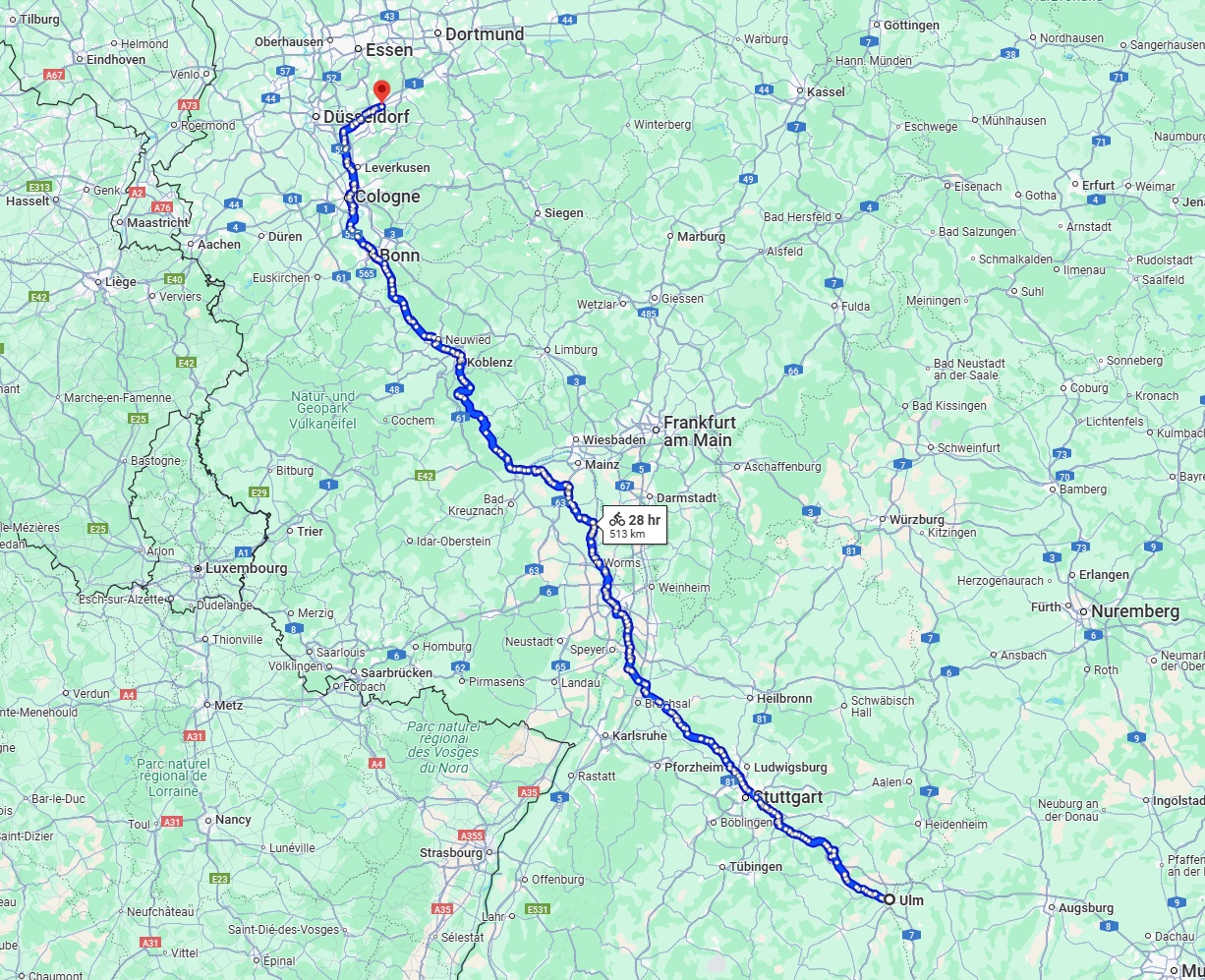 Anreise von Ulm Zu Wuppertal Über 