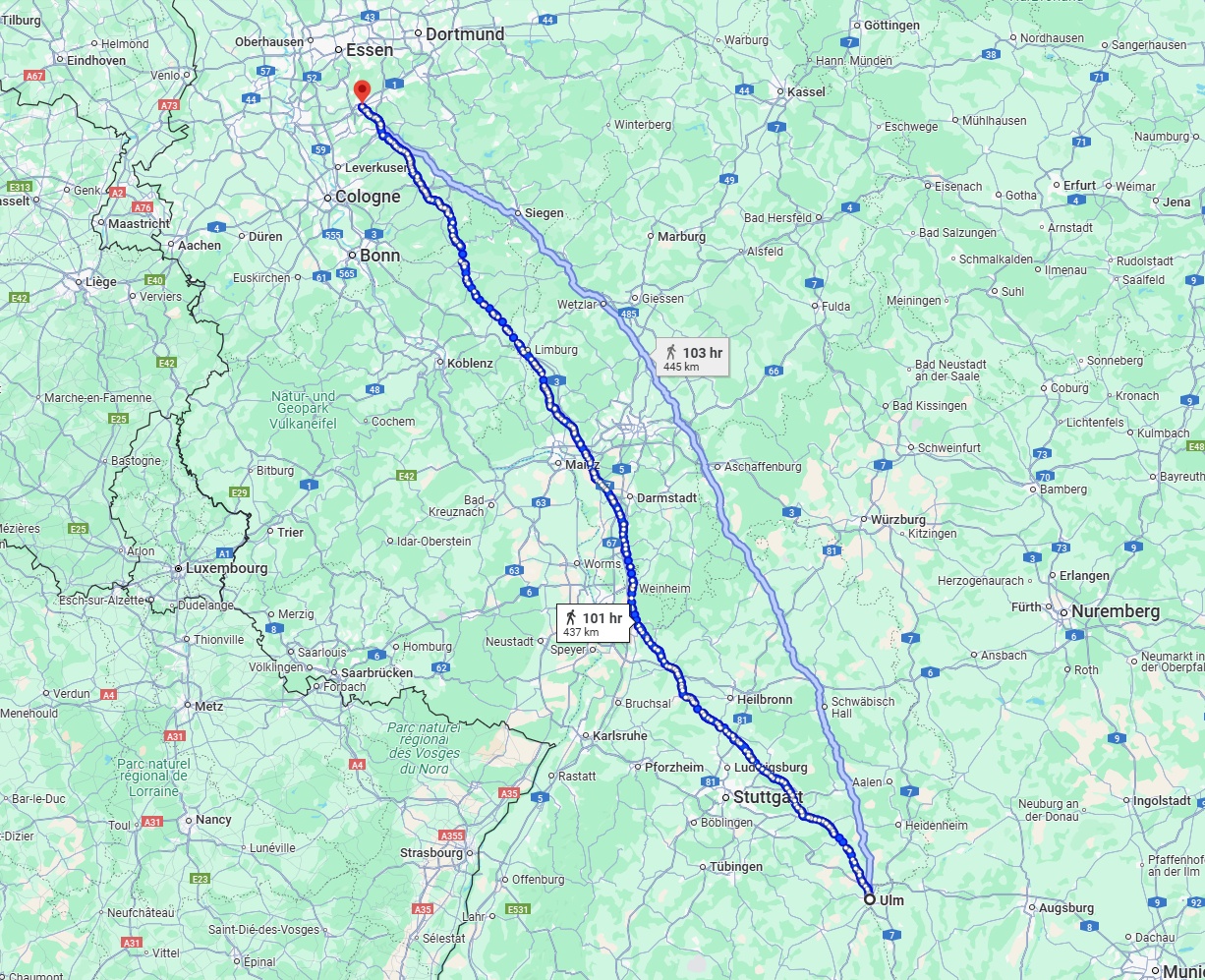 Anreise von Ulm Zu Wuppertal Über 