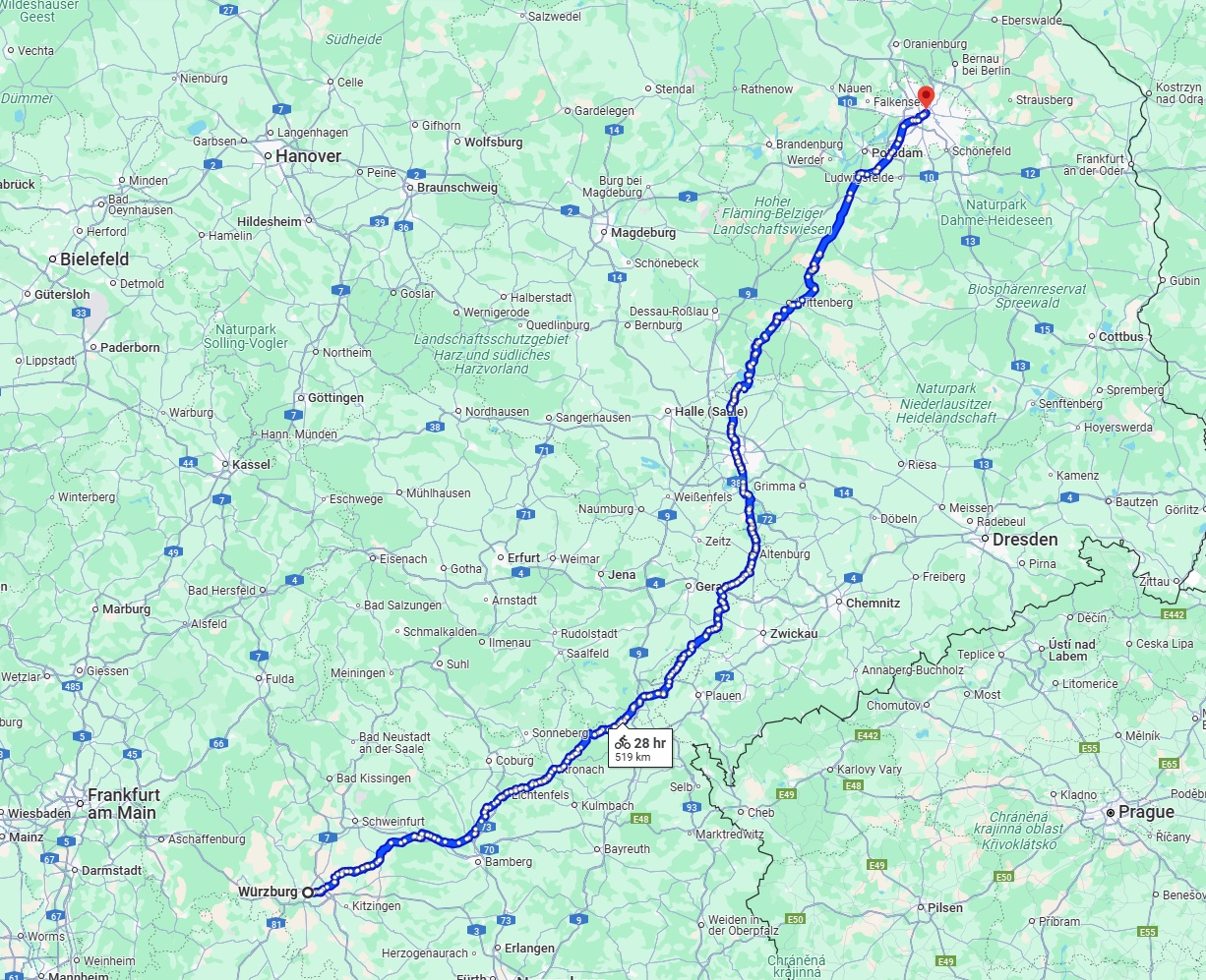 Anreise von Würzburg Zu Berlin Über 