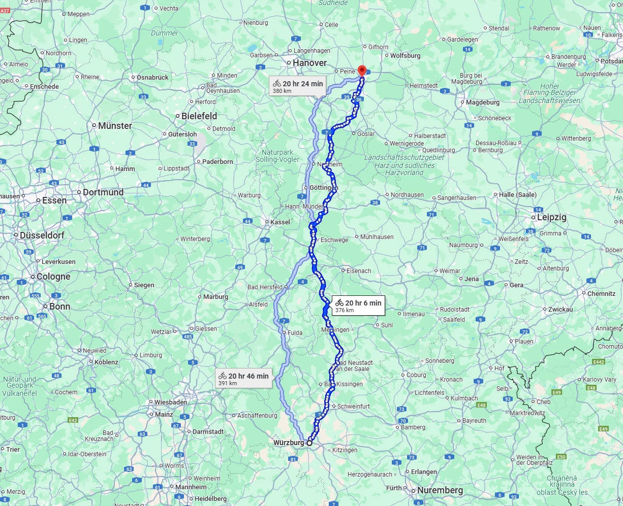 Anreise von Würzburg Zu Braunschweig Über 