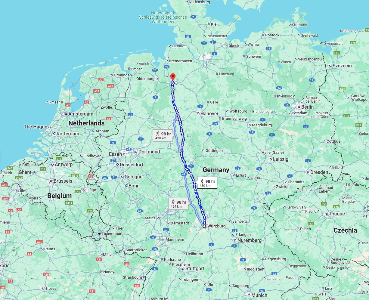 Anreise von Würzburg Zu Bremen Über 