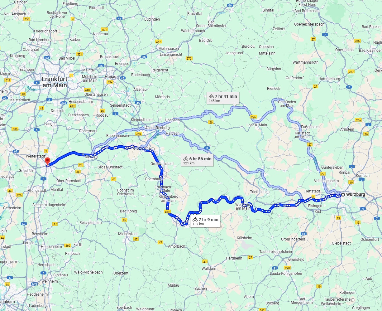 Anreise von Würzburg Zu Darmstadt Über 