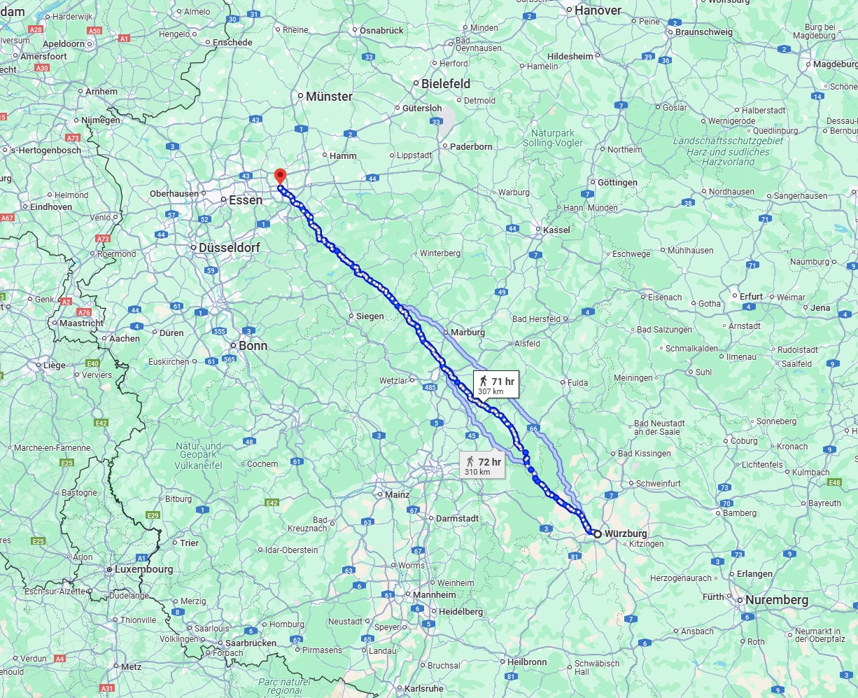 Anreise von Würzburg Zu Dortmund Über 