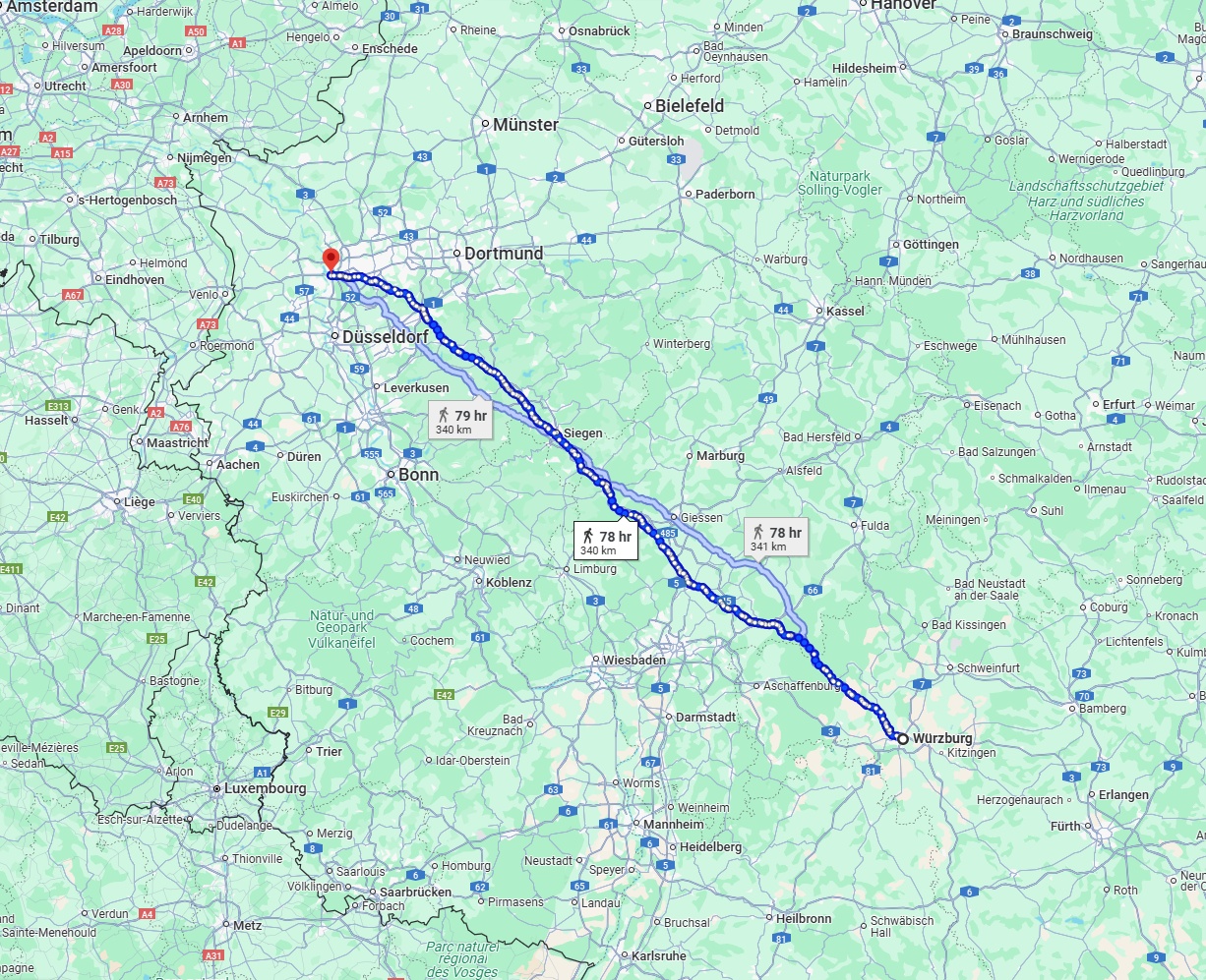 Anreise von Würzburg Zu Duisburg Über 