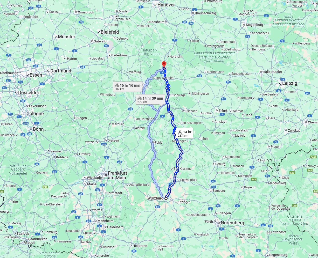Anreise von Würzburg Zu Göttingen Über 