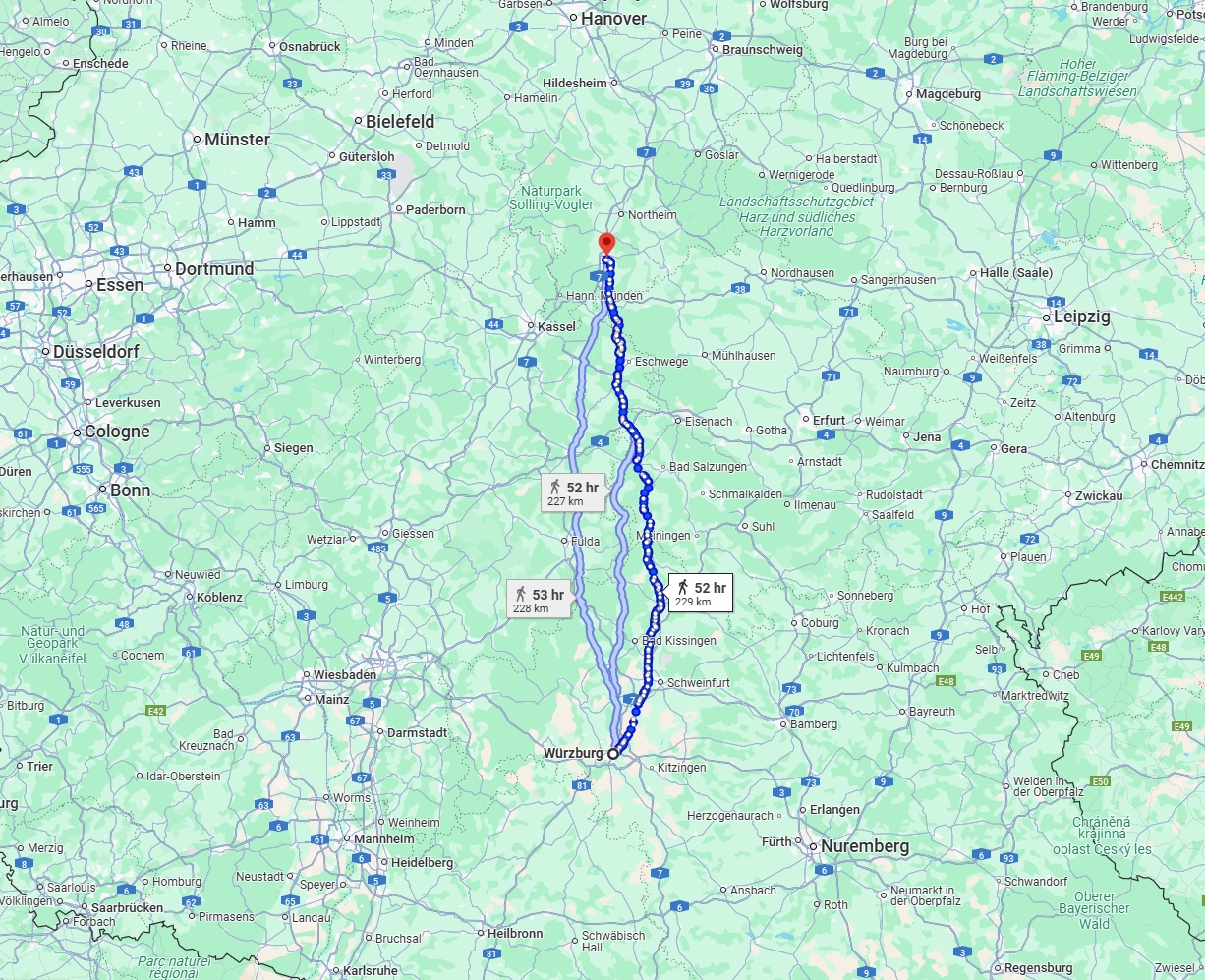 Anreise von Würzburg Zu Göttingen Über 