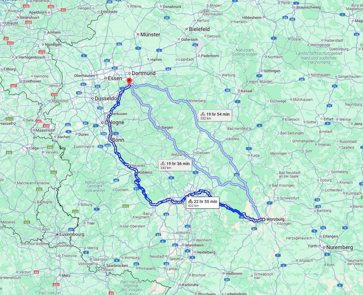 Anreise von Würzburg Zu Hagen Über 