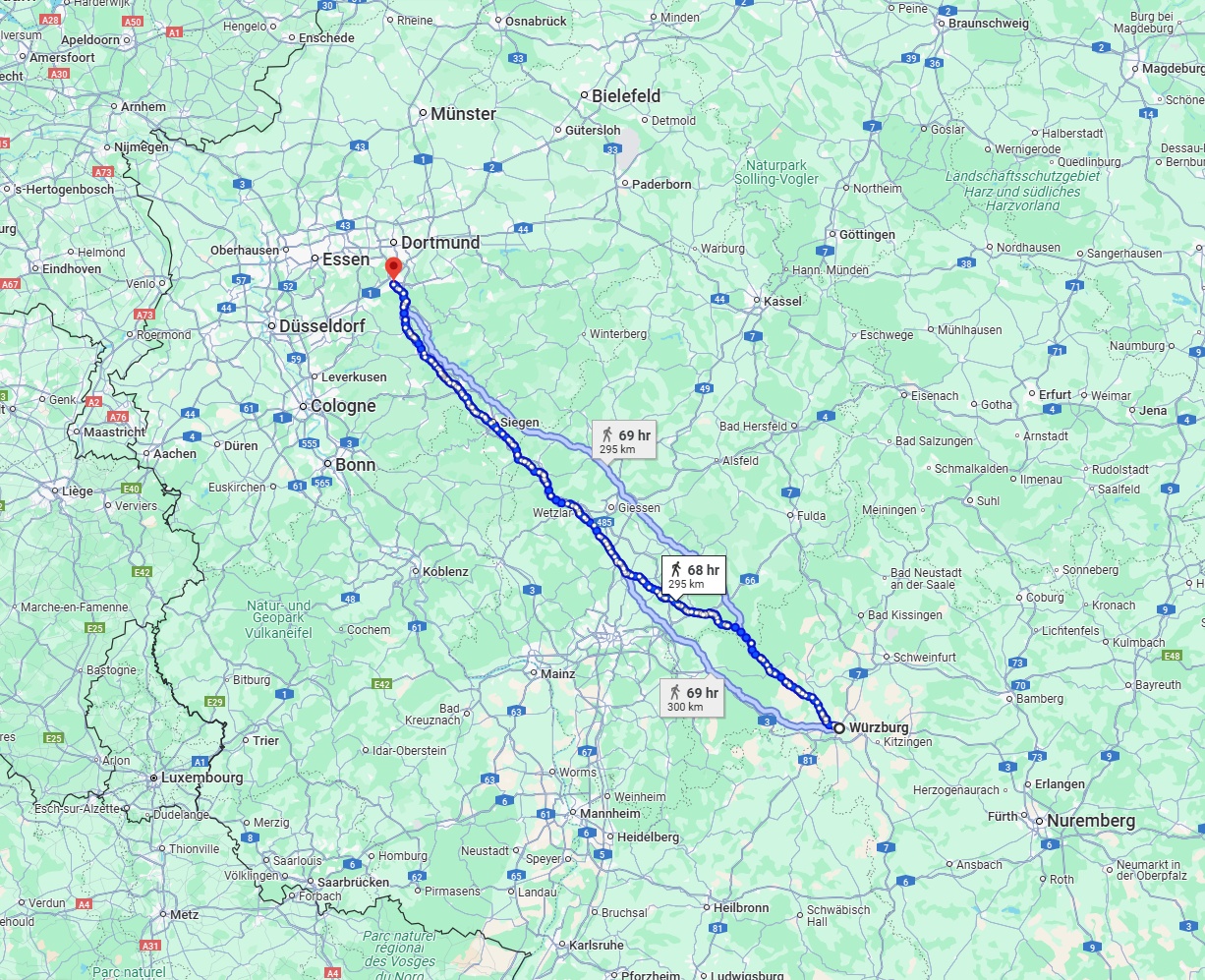 Anreise von Würzburg Zu Hagen Über 
