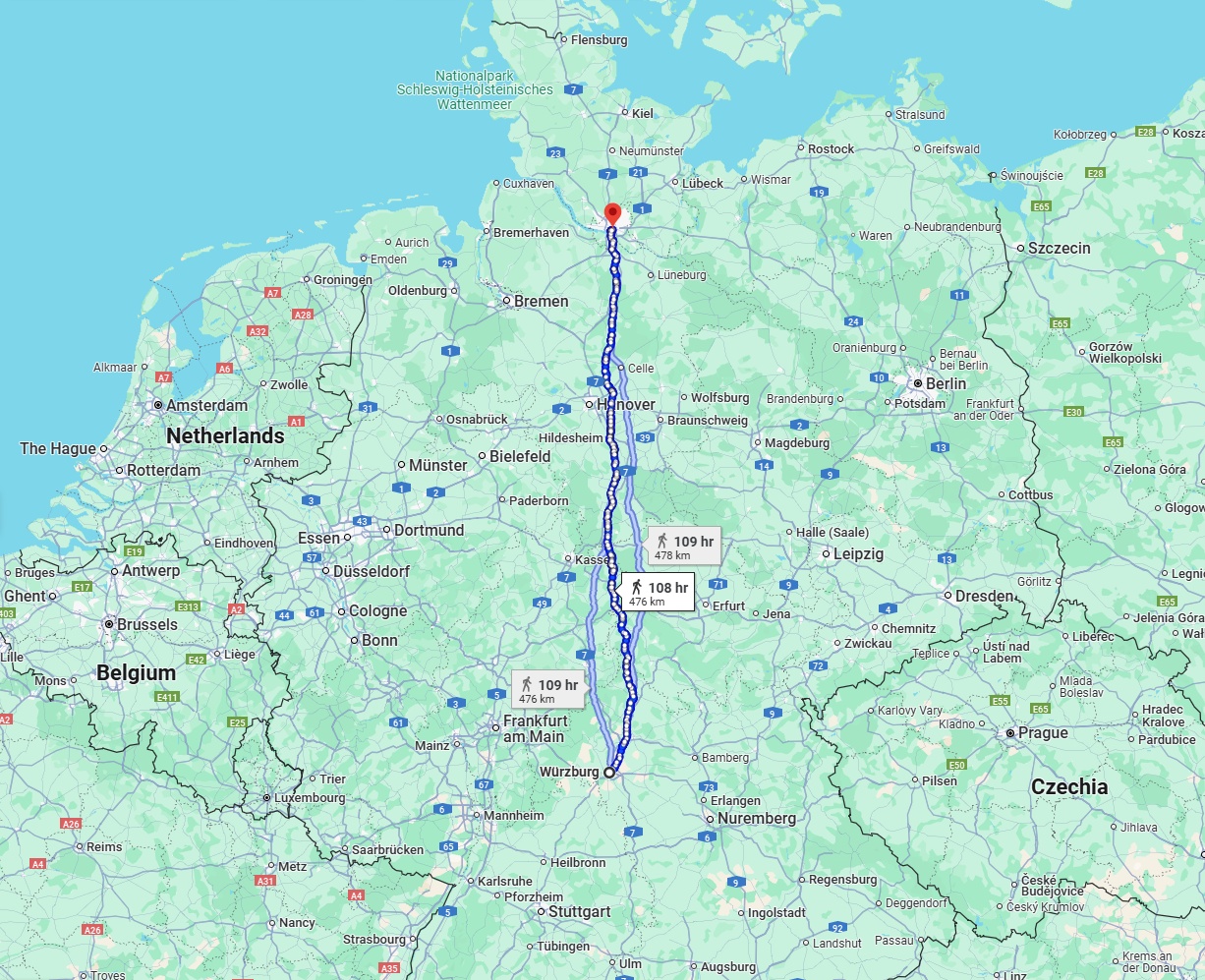 Anreise von Würzburg Zu Hamburg Über 