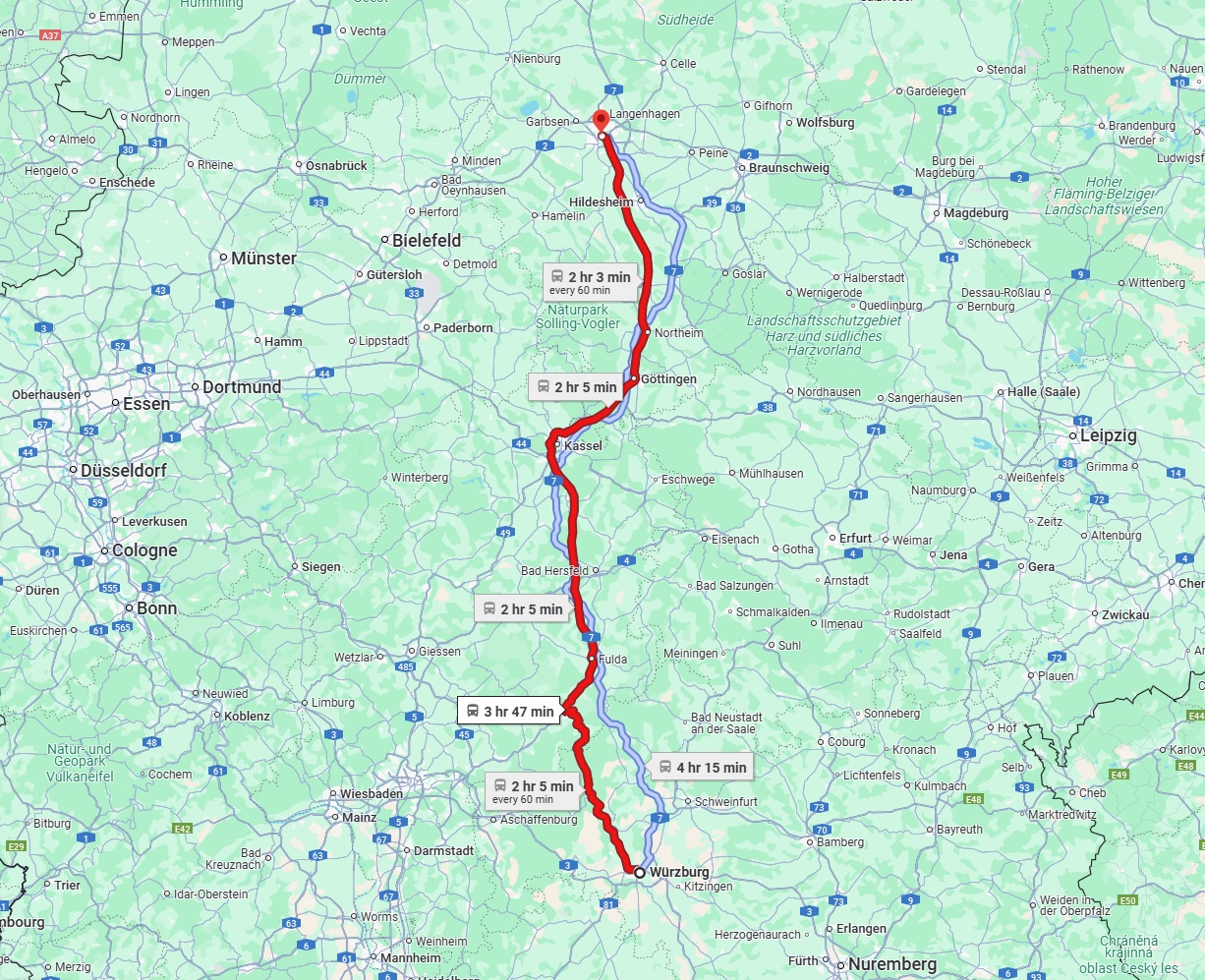 Anreise von Würzburg Zu Hannover Über 