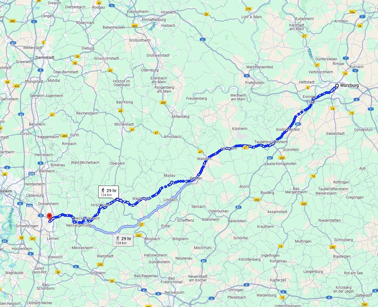 Anreise von Würzburg Zu Heidelberg Über 