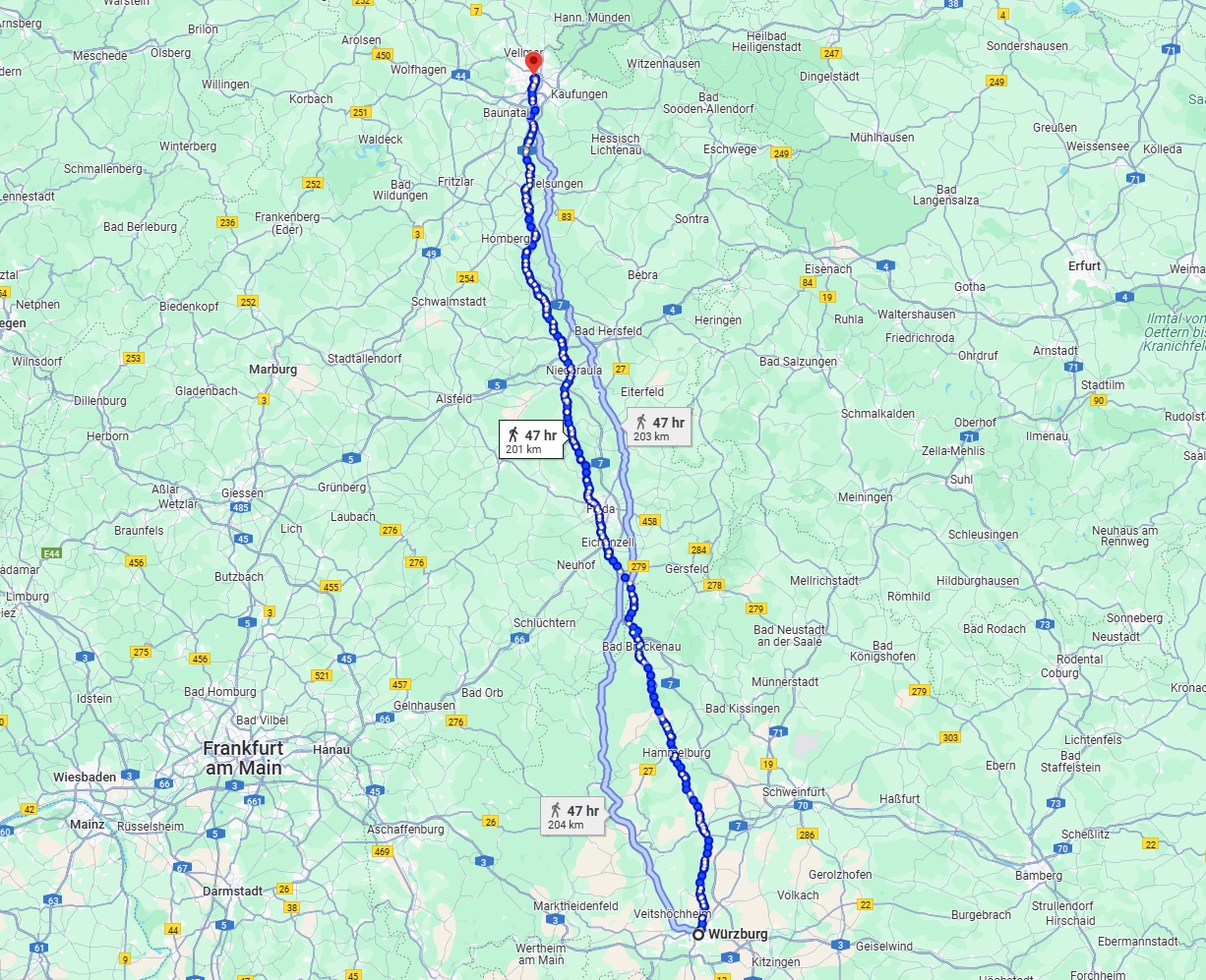 Anreise von Würzburg Zu Kassel Über 