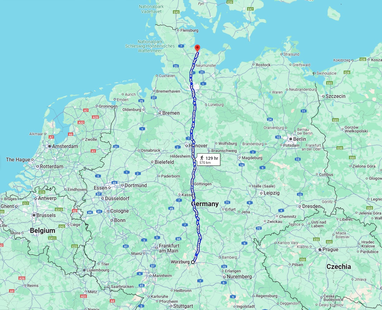 Anreise von Würzburg Zu Kiel Über 