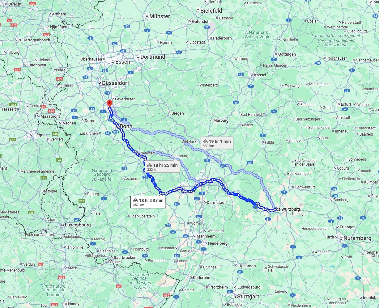 Anreise von Würzburg Zu Köln Über 