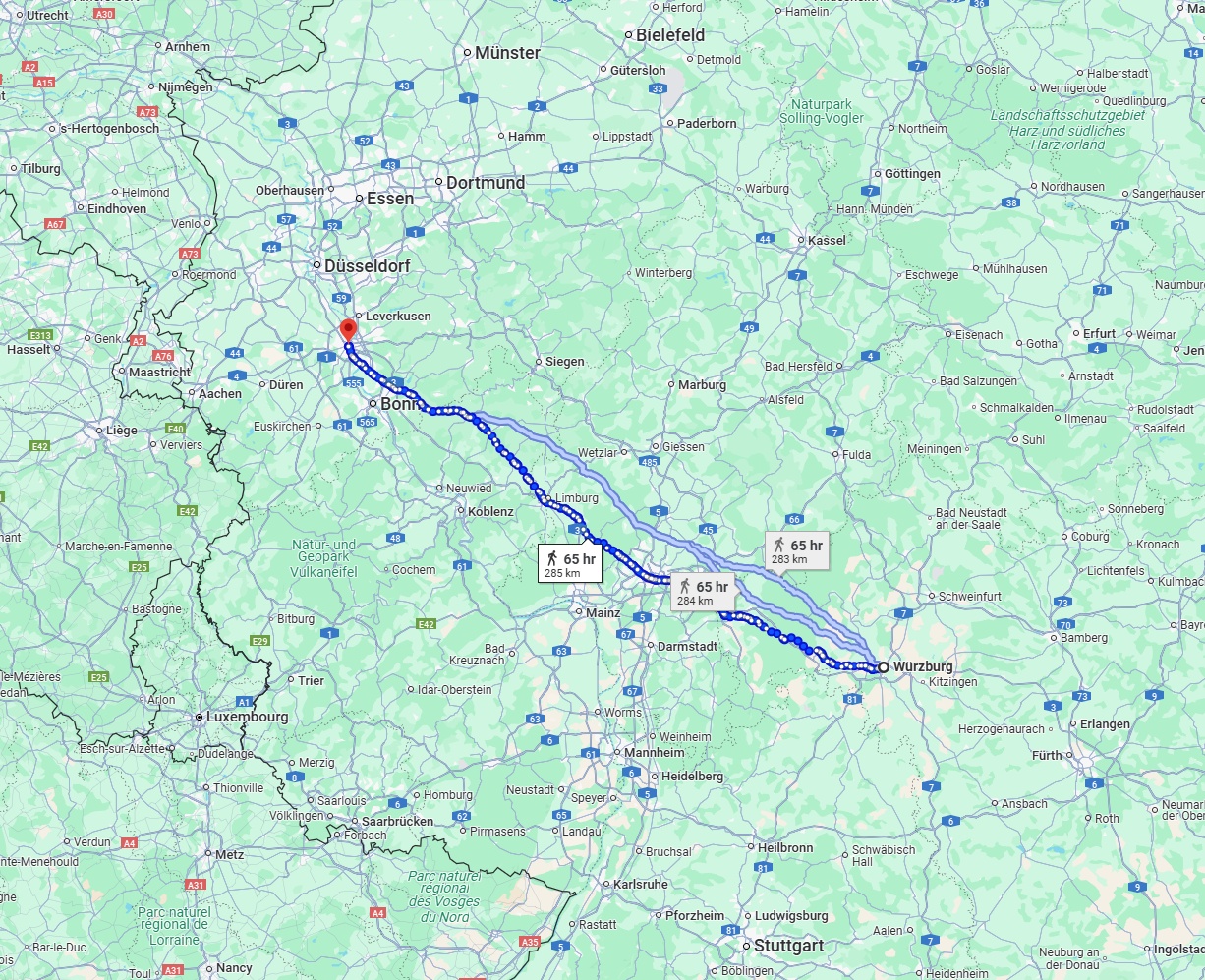 Anreise von Würzburg Zu Köln Über 
