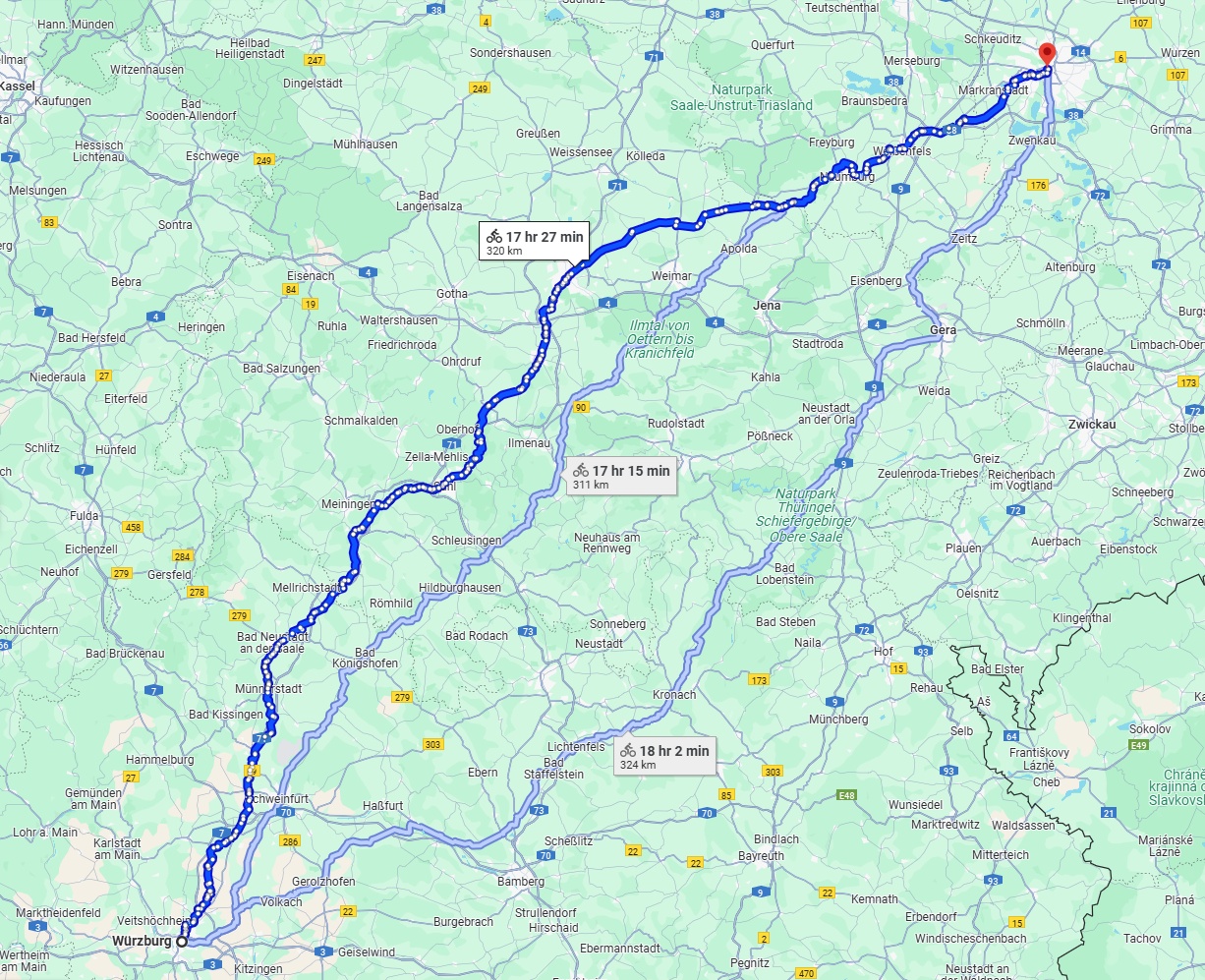 Anreise von Würzburg Zu Leipzig Über 