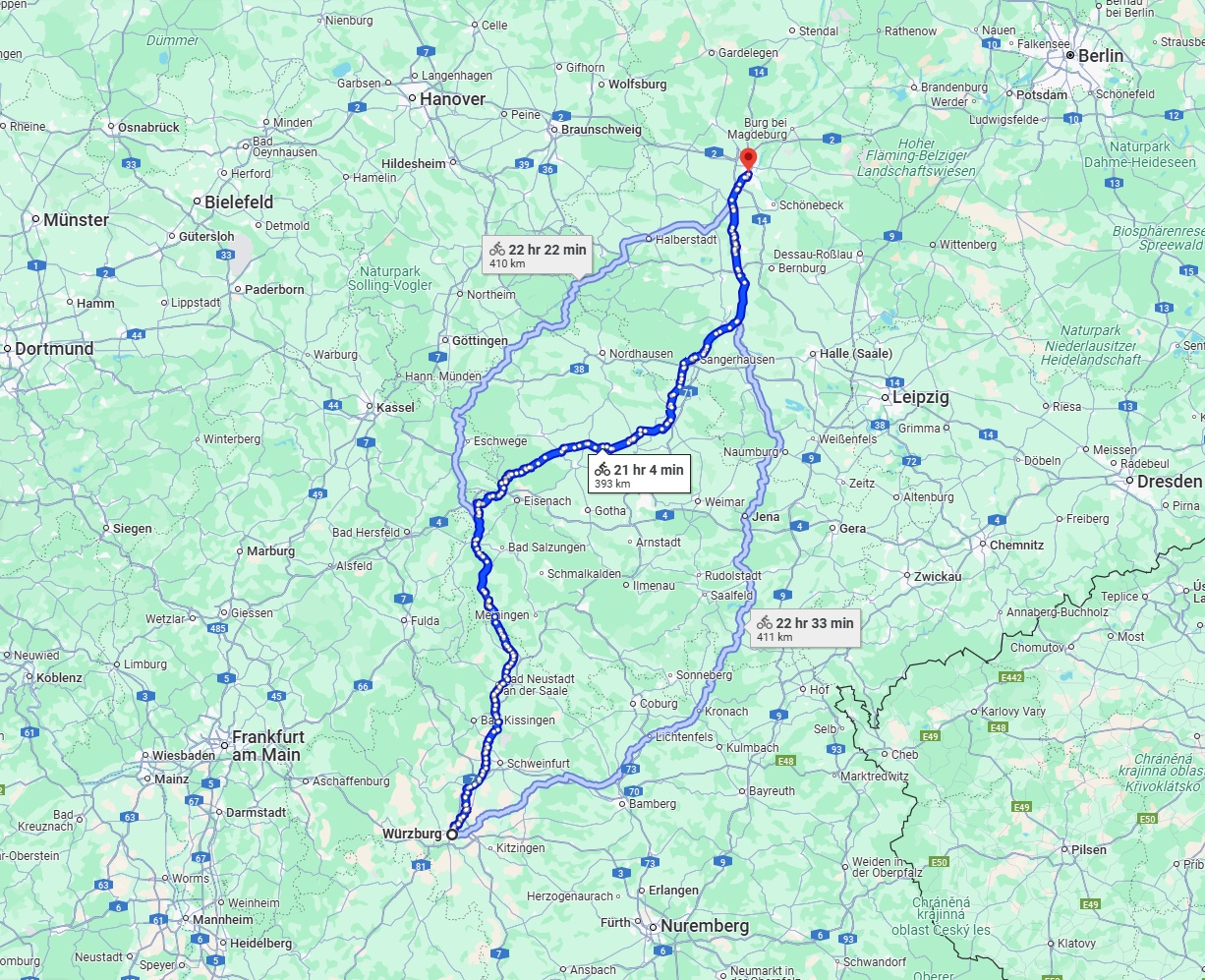 Anreise von Würzburg Zu Magdeburg Über 