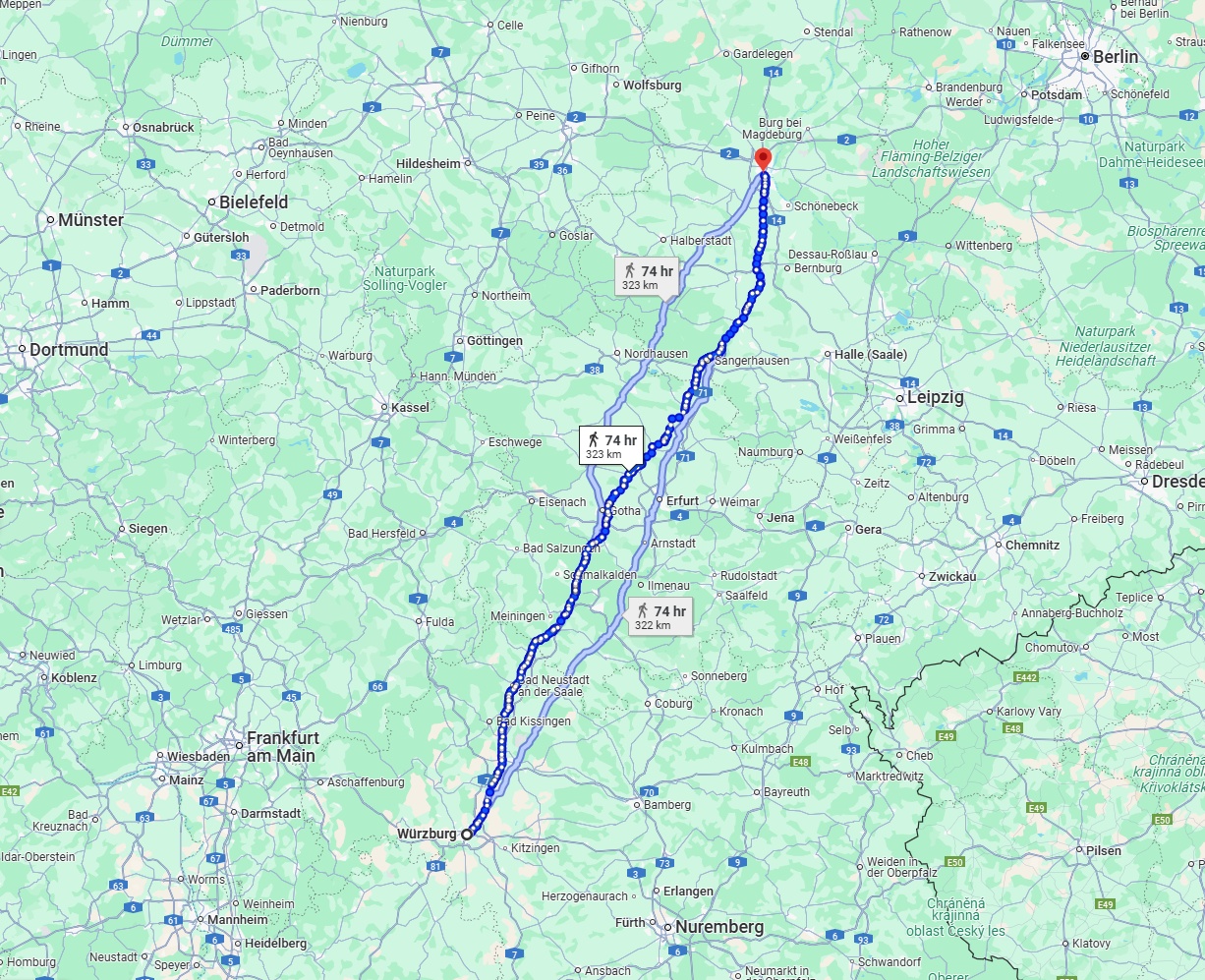 Anreise von Würzburg Zu Magdeburg Über 