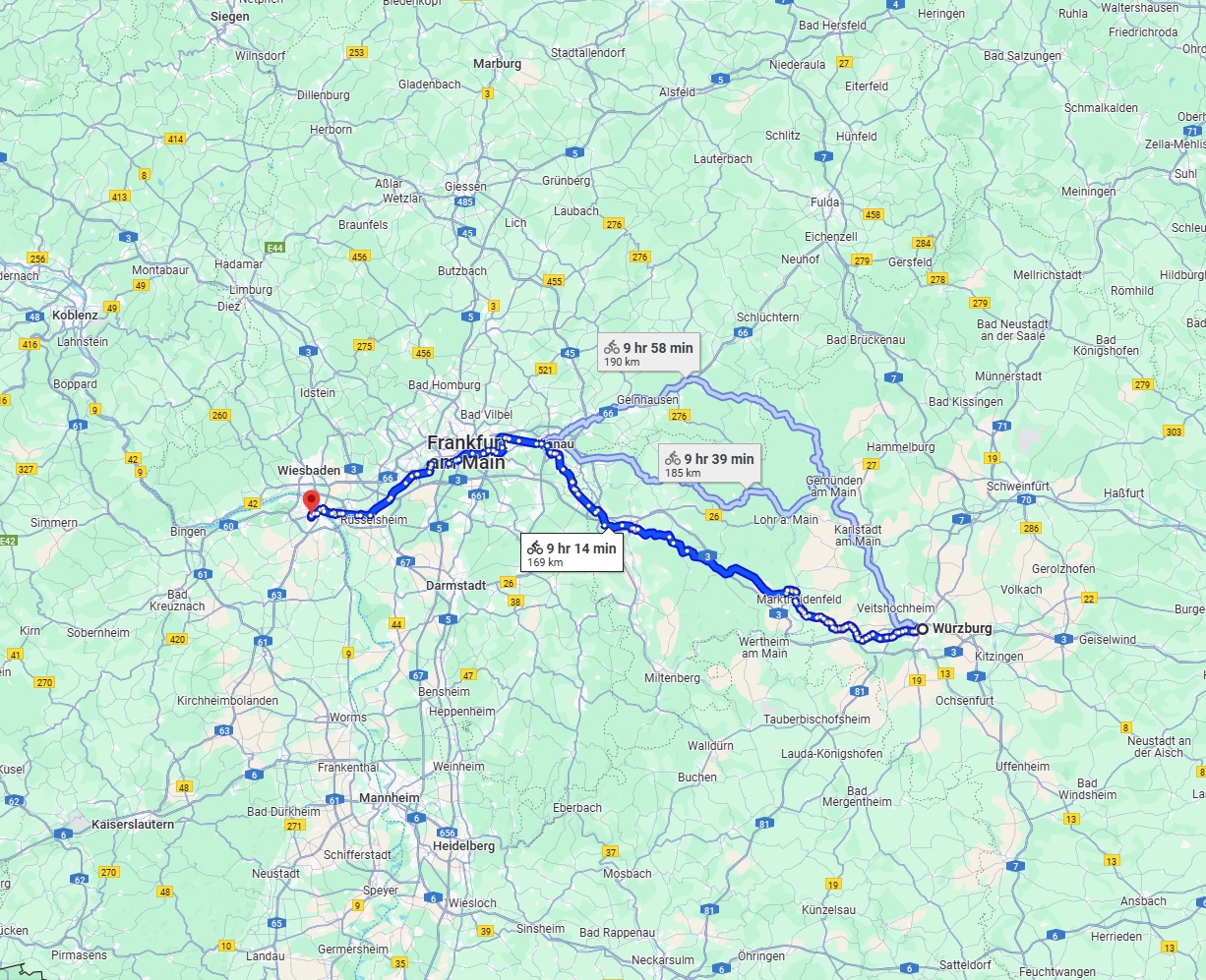 Anreise von Würzburg Zu Mainz Über 