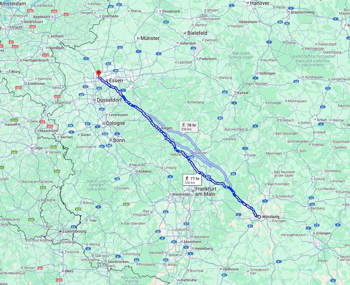Anreise von Würzburg Zu Oberhausen Über 