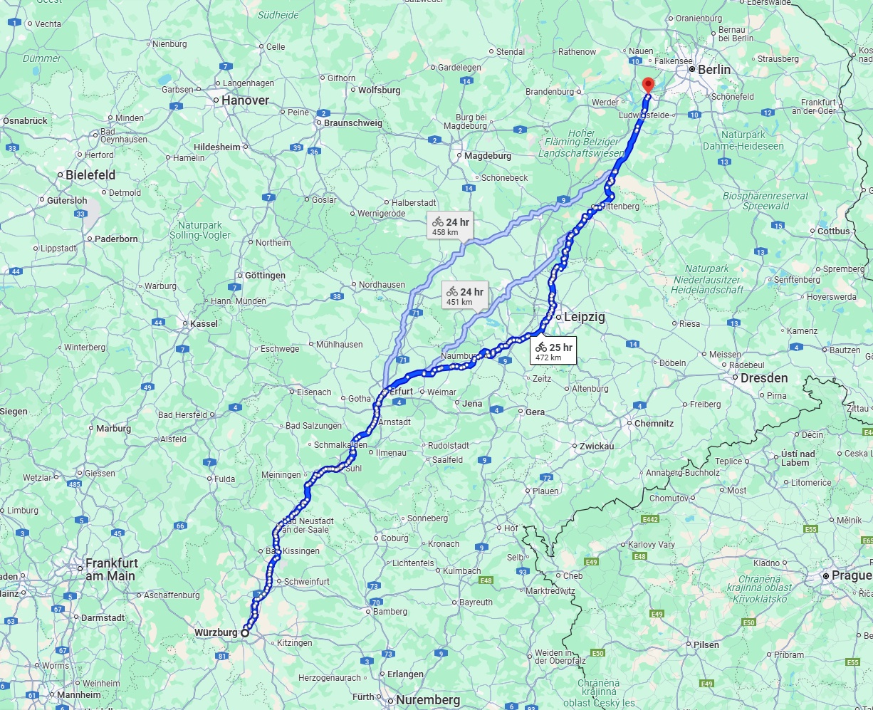 Anreise von Würzburg Zu Potsdam Über 