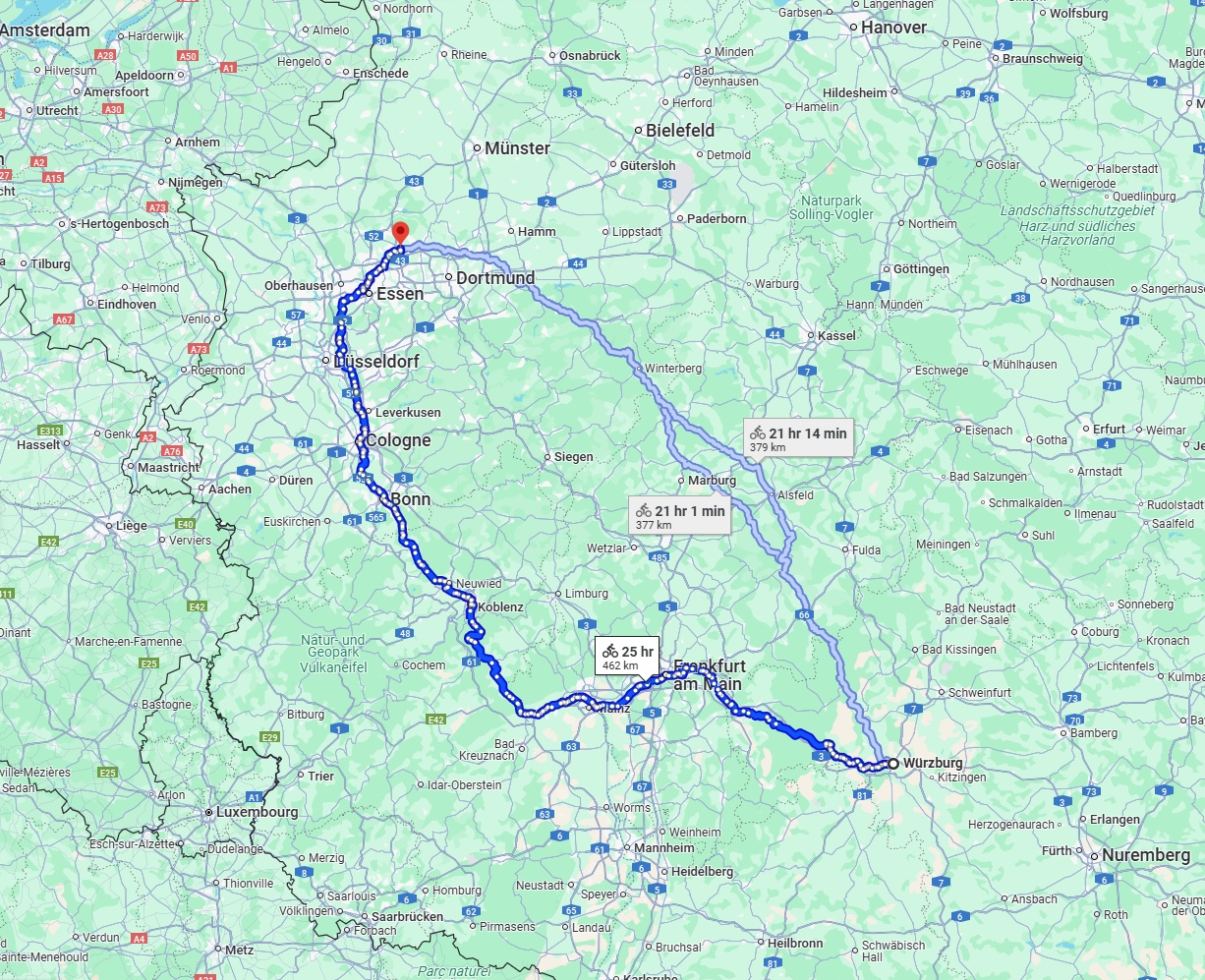 Anreise von Würzburg Zu Recklinghausen Über 