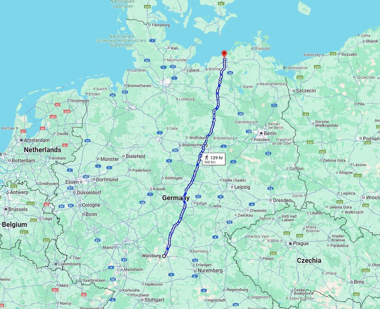Anreise von Würzburg Zu Rostock Über 
