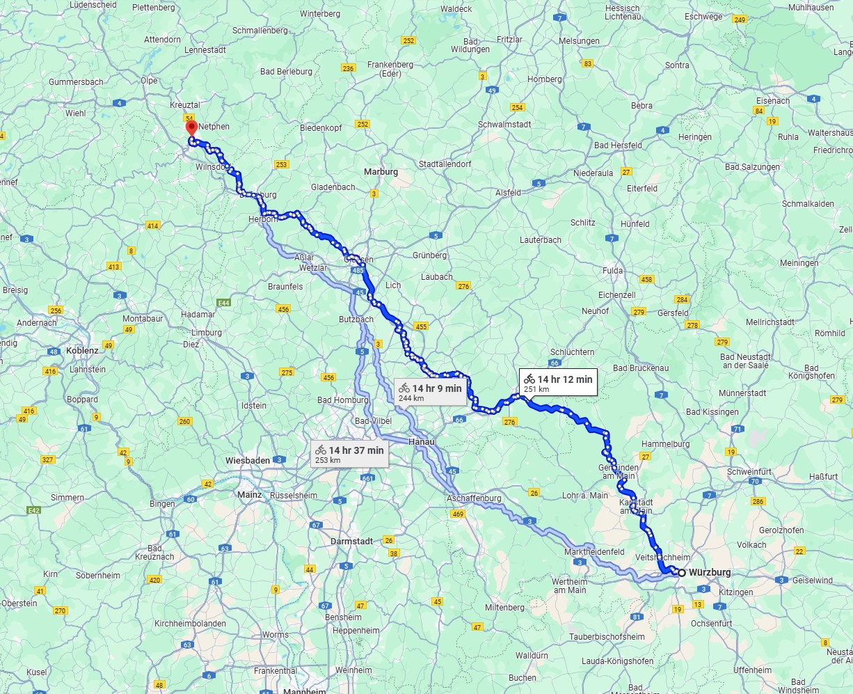 Anreise von Würzburg Zu Siegen Über 