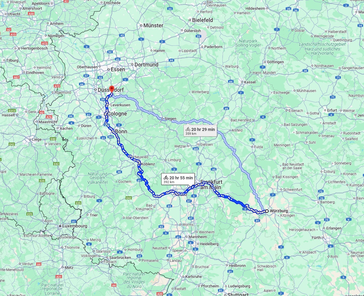 Anreise von Würzburg Zu Solingen Über 