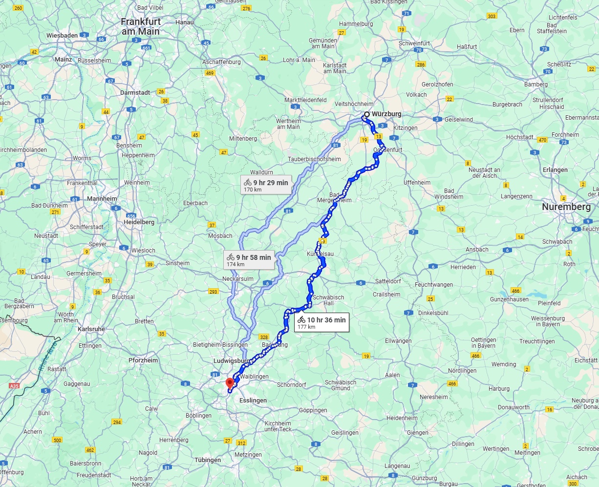 Anreise von Würzburg Zu Stuttgart Über 