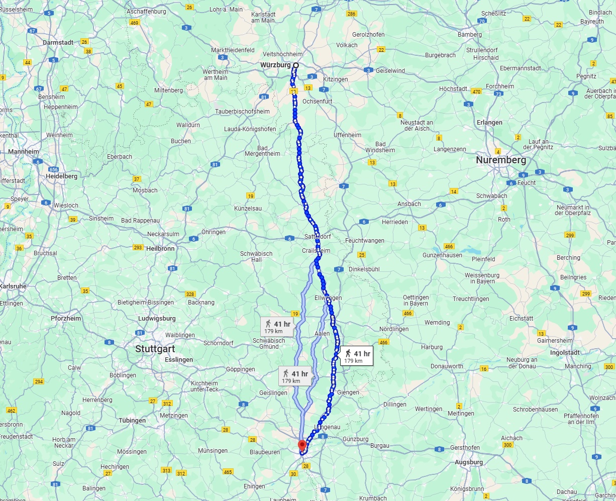 Anreise von Würzburg Zu Ulm Über 