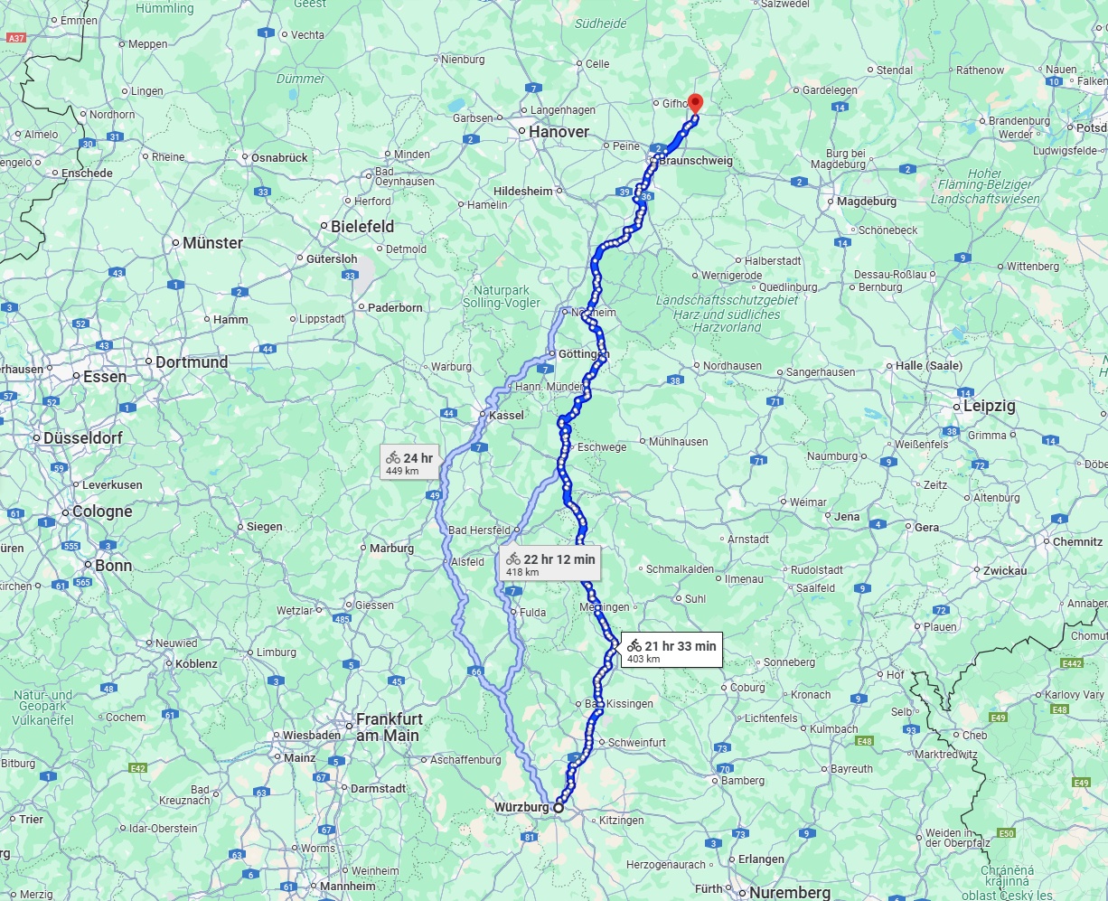 Anreise von Würzburg Zu Wolfsburg Über 