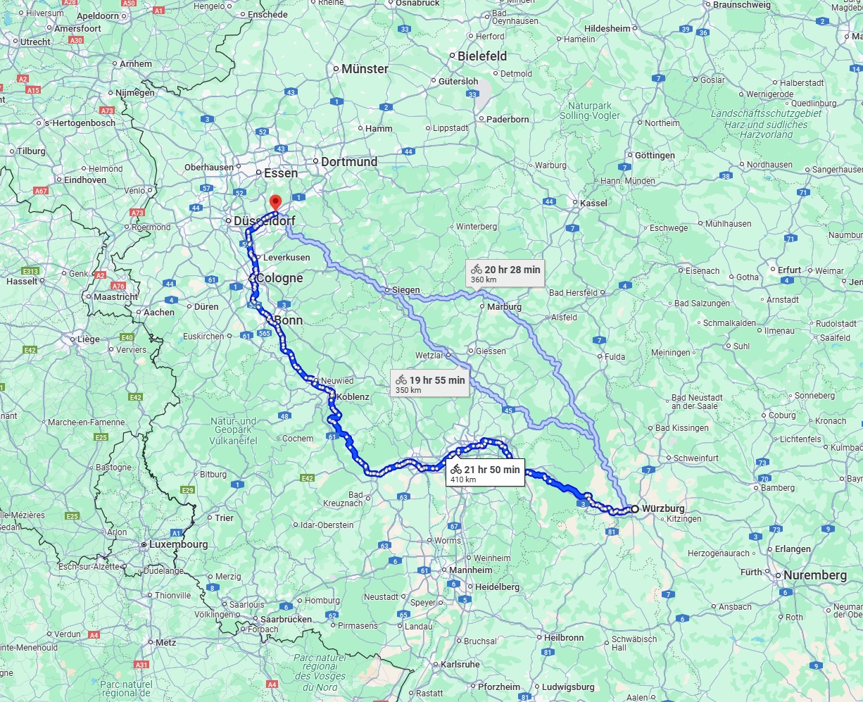 Anreise von Würzburg Zu Wuppertal Über 