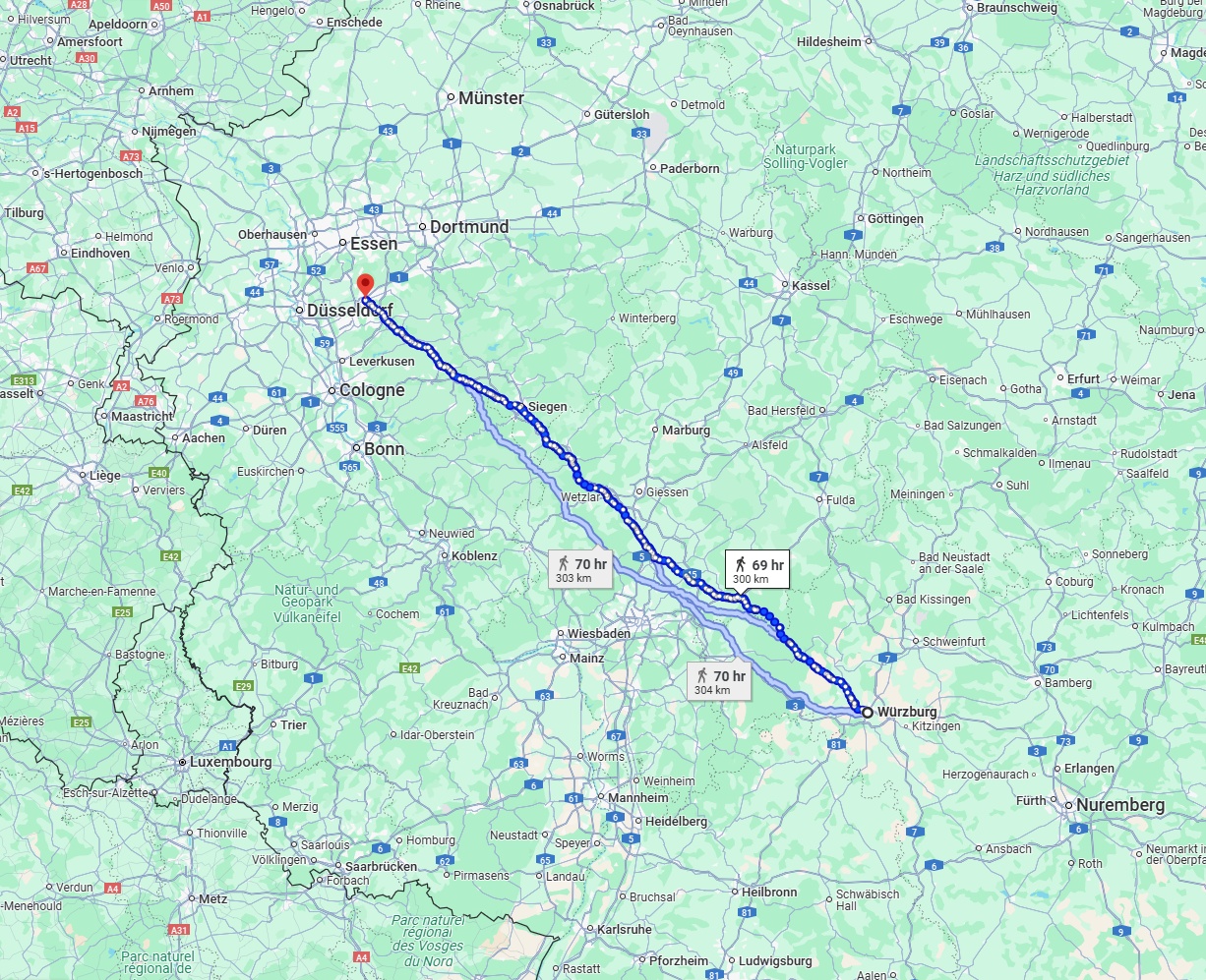 Anreise von Würzburg Zu Wuppertal Über 