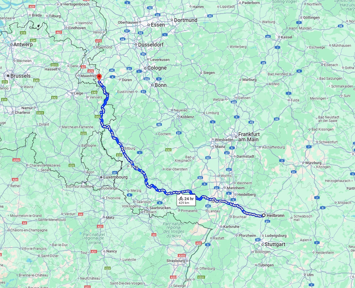 Anreise von Heilbronn Zu Aachen Über 