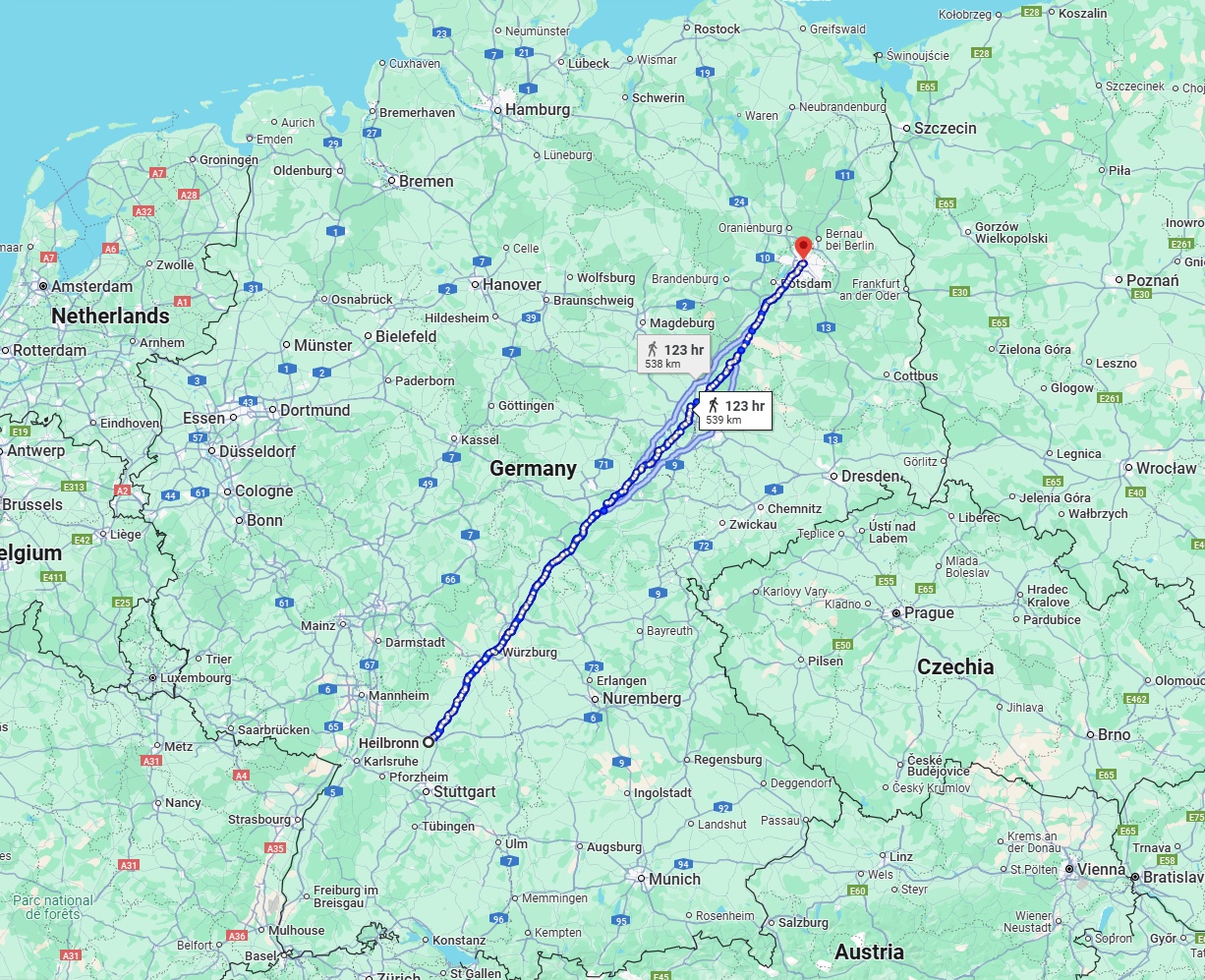 Anreise von Heilbronn Zu Berlin Über 