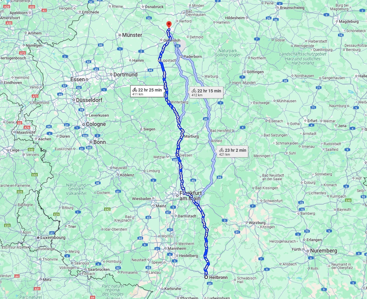 Anreise von Heilbronn Zu Bielefeld Über 