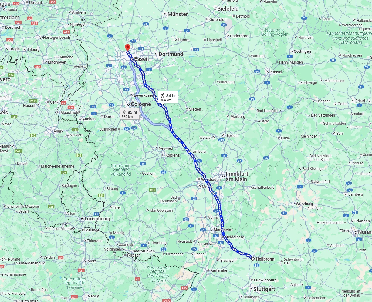 Anreise von Heilbronn Zu Bottrop Über 