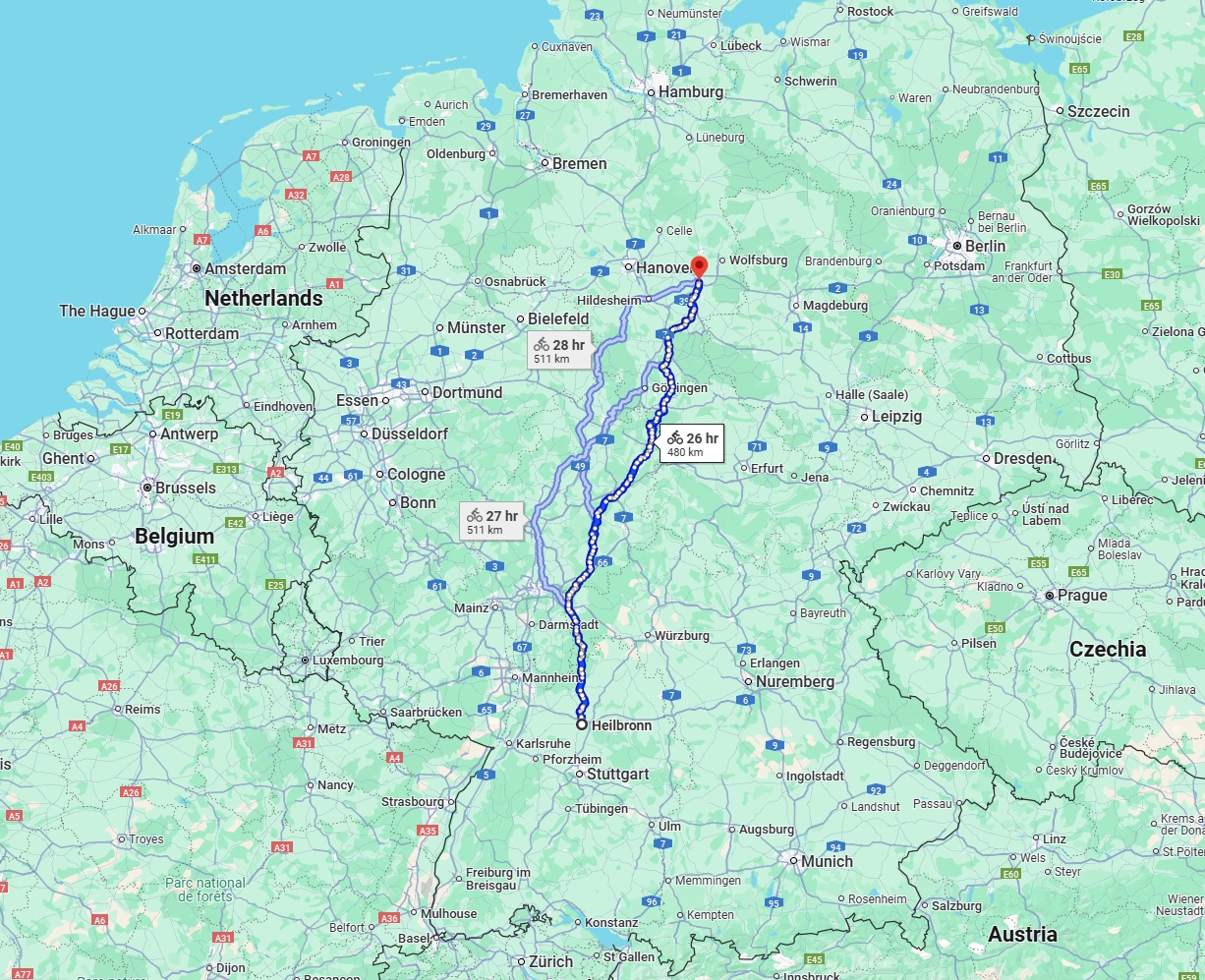 Anreise von Heilbronn Zu Braunschweig Über 