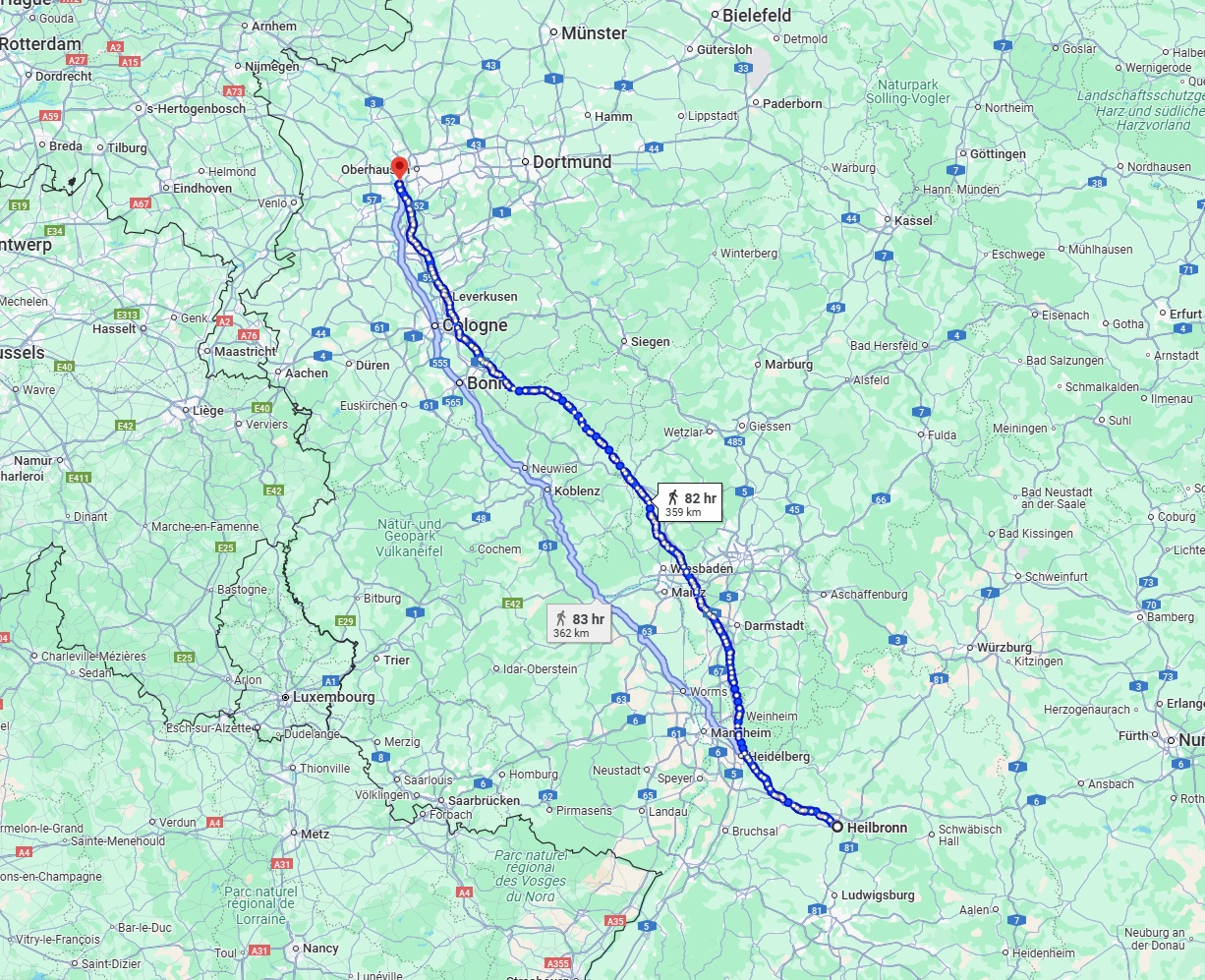Anreise von Heilbronn Zu Duisburg Über 