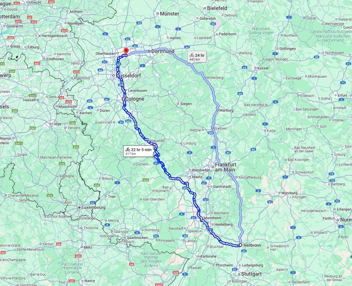 Anreise von Heilbronn Zu Essen Über 