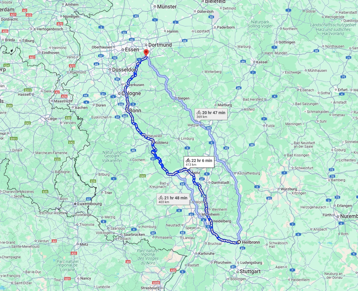 Anreise von Heilbronn Zu Hagen Über 